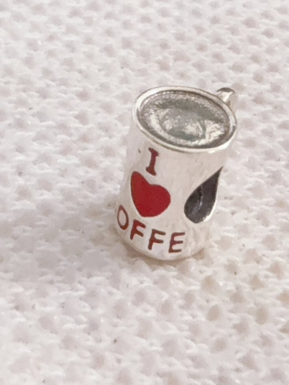 I Lover Coffee Charm Silver Charm For Pandora Bracelet
